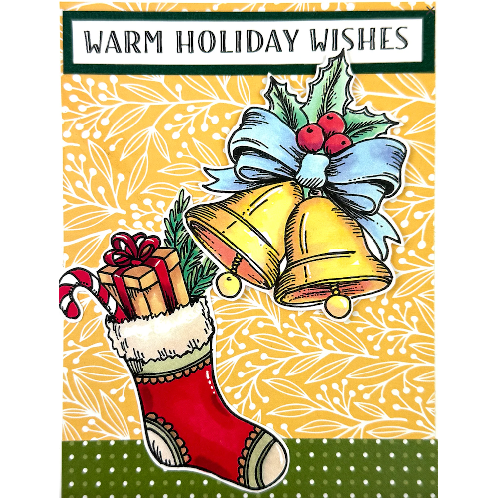 Dare 2B Artzy Peace & Joy Clear Stamp Set 25443 warm