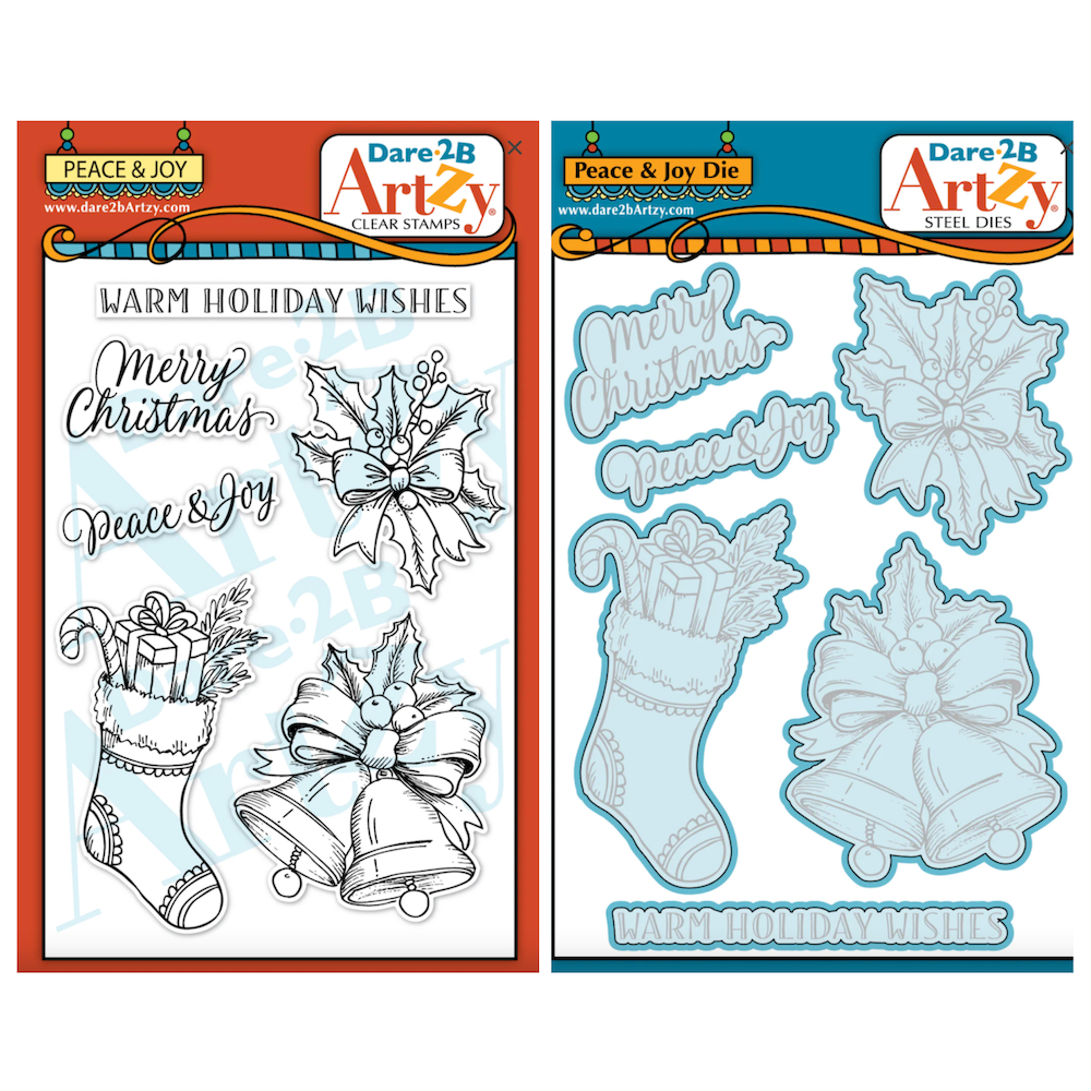 Dare 2B Artzy Peace & Joy Stamp and Die Bundle