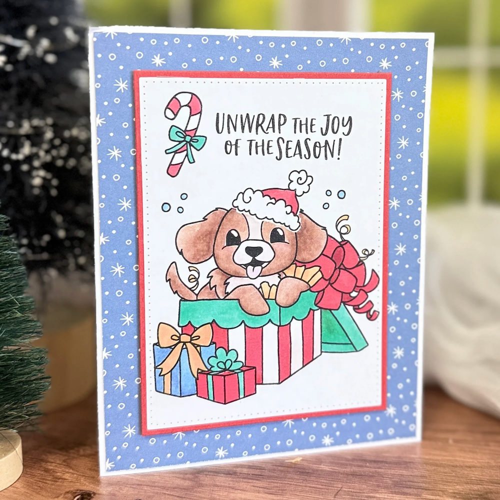 Dare 2B Artzy Puppy Present Die Set d255 gift