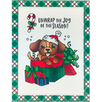 Dare 2B Artzy Puppy Present Die Set d255 unwrap