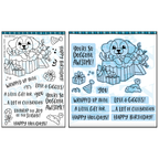 Dare 2B Artzy Puppy Present Stamp and Die Bundle