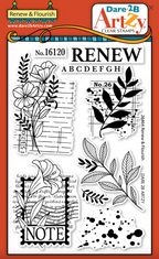Dare 2B Artzy Renew & Flourish Clear Stamp Set 26464