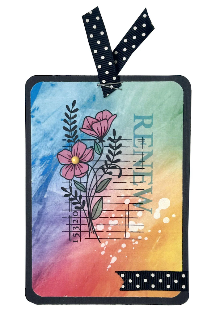 Dare 2B Artzy Renew & Flourish Clear Stamp Set 26464 rainbow renew
