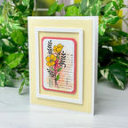 Dare 2B Artzy Renew & Flourish Clear Stamp Set 26464 yellow flowers
