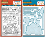 Dare 2B Artzy Santa's Teapot Express Stamps and Dies Bundle