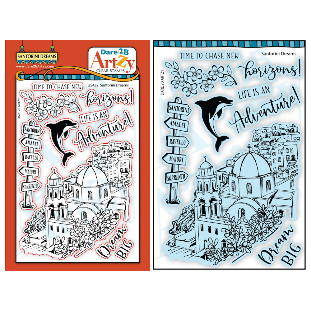 Dare 2B Artzy Santorini Dreams Stamp and Die Bundle