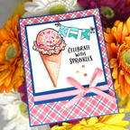 Dare 2B Artzy Scoops of Happiness Die Set d304 ice cream celebrate with sprinkles