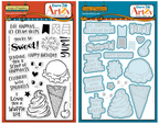 Dare 2B Artzy Scoops of Happiness Stamps and Dies Bundle