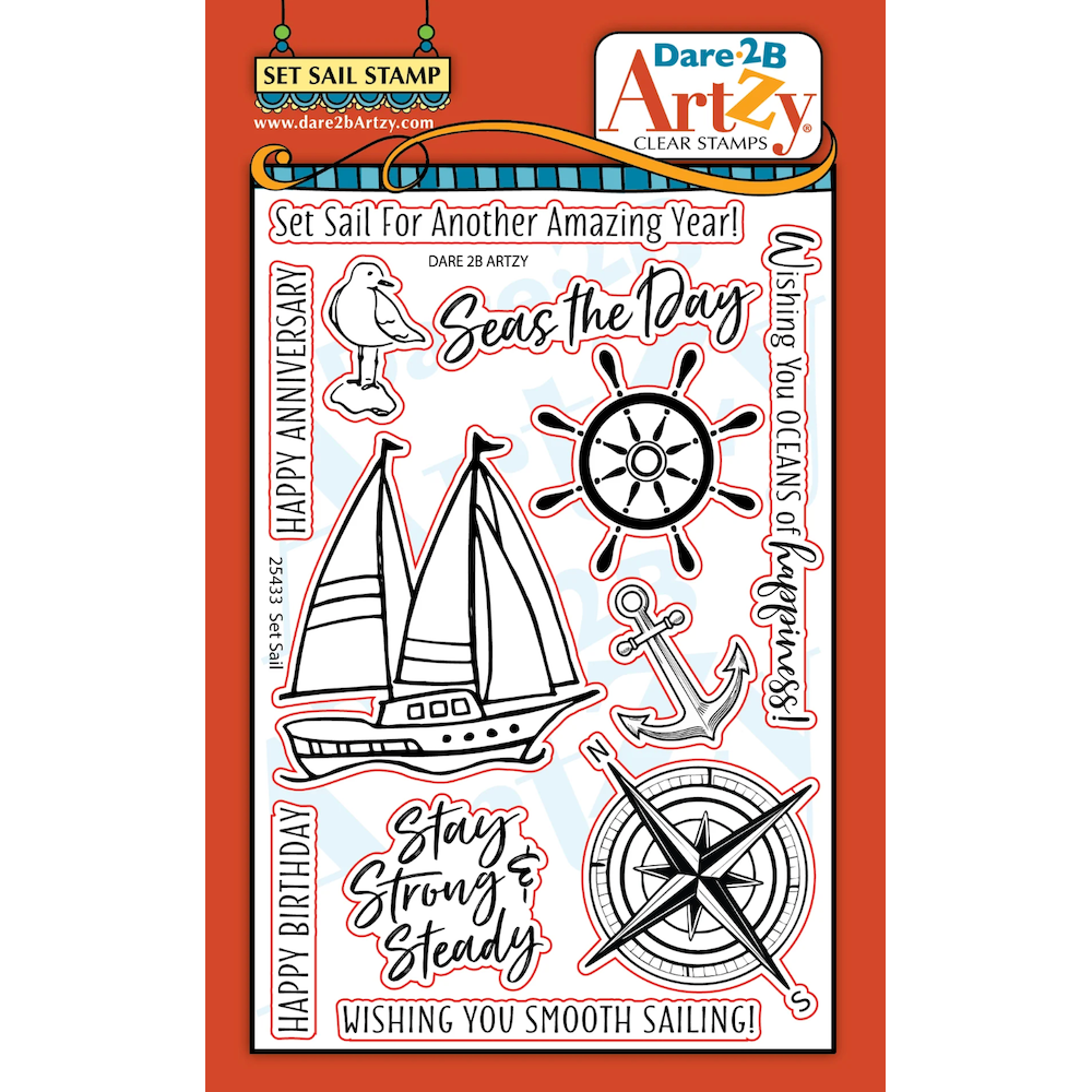 Dare 2B Artzy Set Sail Clear Stamp Set 25433