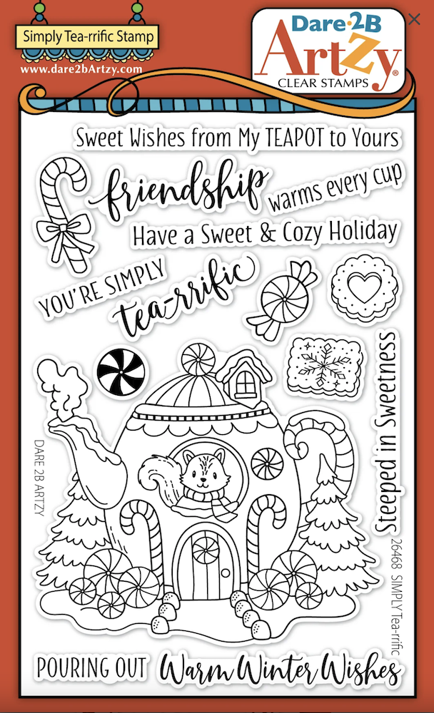 Dare 2B Artzy Simply Tea-rrific Clear Stamp Set 26468