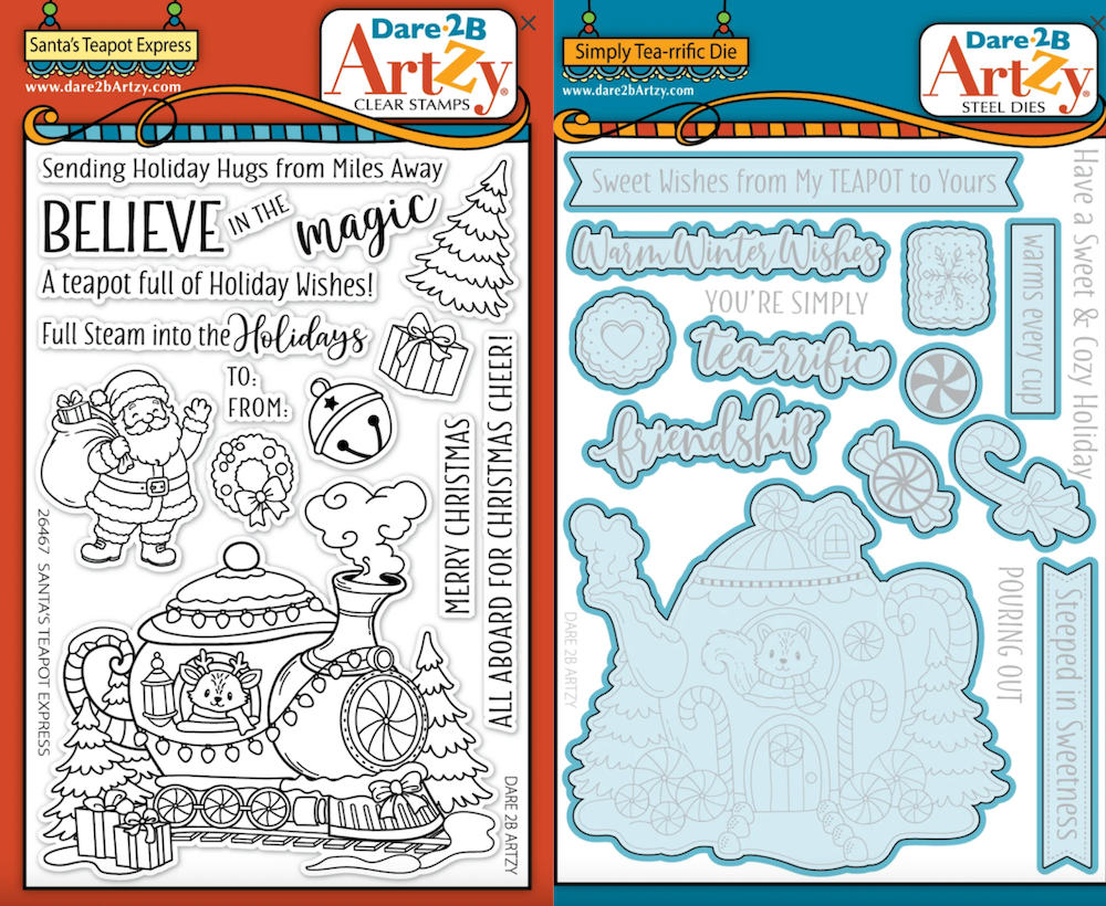 Dare 2B Artzy Simply Tea-rrific Stamps and Dies Bundle