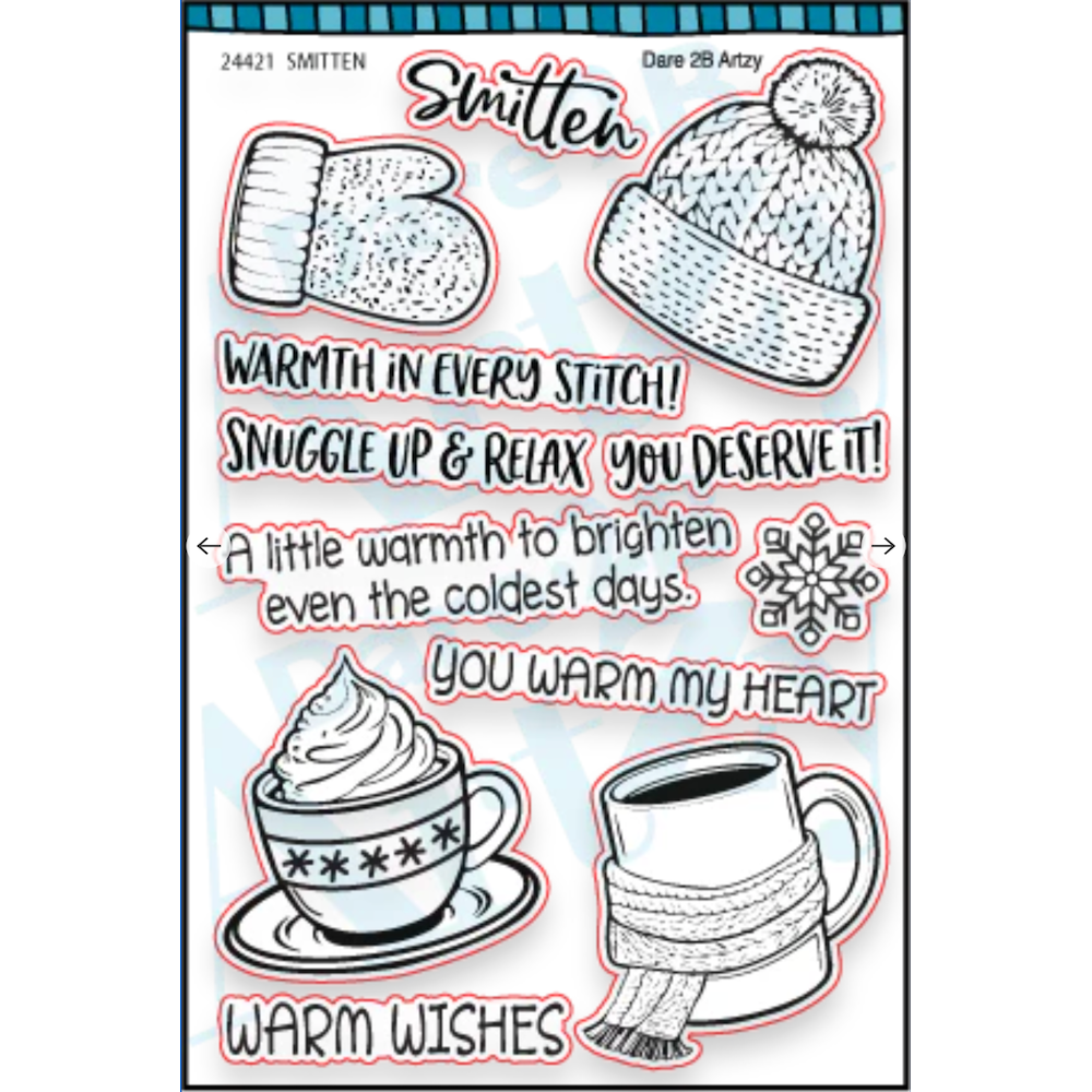 Dare 2B Artzy Smitten Clear Stamp Set 24421