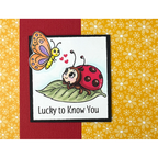 Dare 2B Artzy Spots of Happiness Clear Stamp Set 26474 lucky to know you