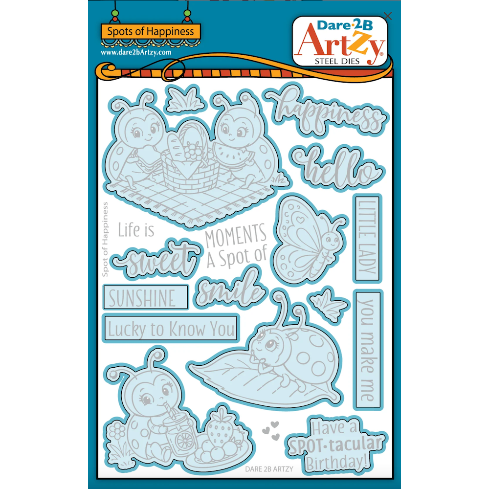Dare 2B Artzy Spots of Happiness Die Set d317