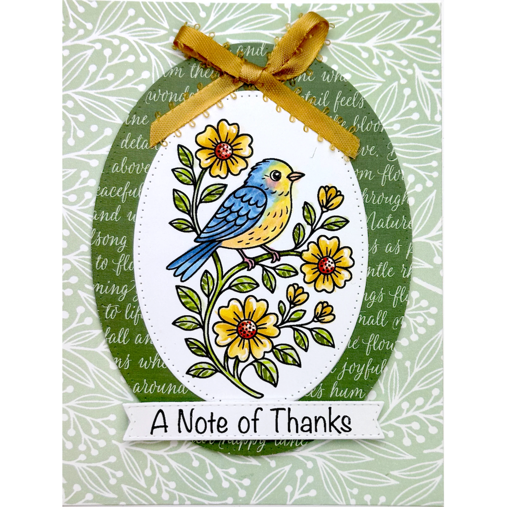 Dare 2B Artzy Spread Your Wings Clear Stamp Set 26453 thanks