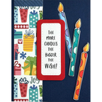 Dare 2B Artzy Tall Celebration Clear Stamp Set 25449 candles