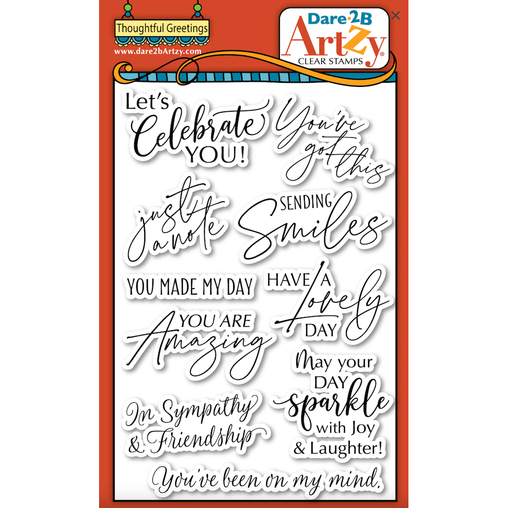 Dare 2B Artzy Thoughtful Greetings Clear Stamp Set 25452 – Simon