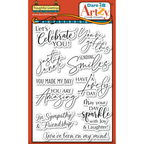 Dare 2B Artzy Thoughtful Greetings Clear Stamp Set 25452