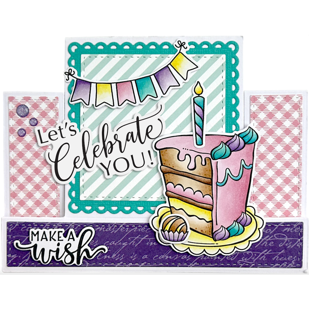 Dare 2B Artzy Thoughtful Greetings Clear Stamp Set 25452 celebrate