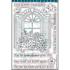 Dare 2B Artzy Window Greetings Clear Stamp Set 25430