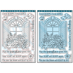 Dare 2B Artzy Window Greetings Stamp and Die Bundle