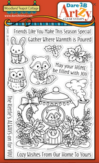 Dare 2B Artzy Woodland Teapot Cottage Clear Stamp Set 26469