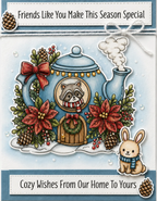 Dare 2B Artzy Woodland Teapot Cottage Die Set d310 cozy wishes