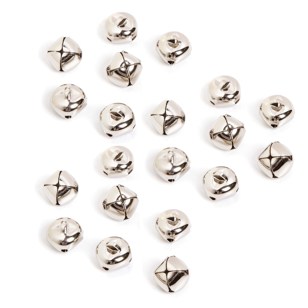 Darice 6mm Silver Jingle Bells 20 Pack 1090-11