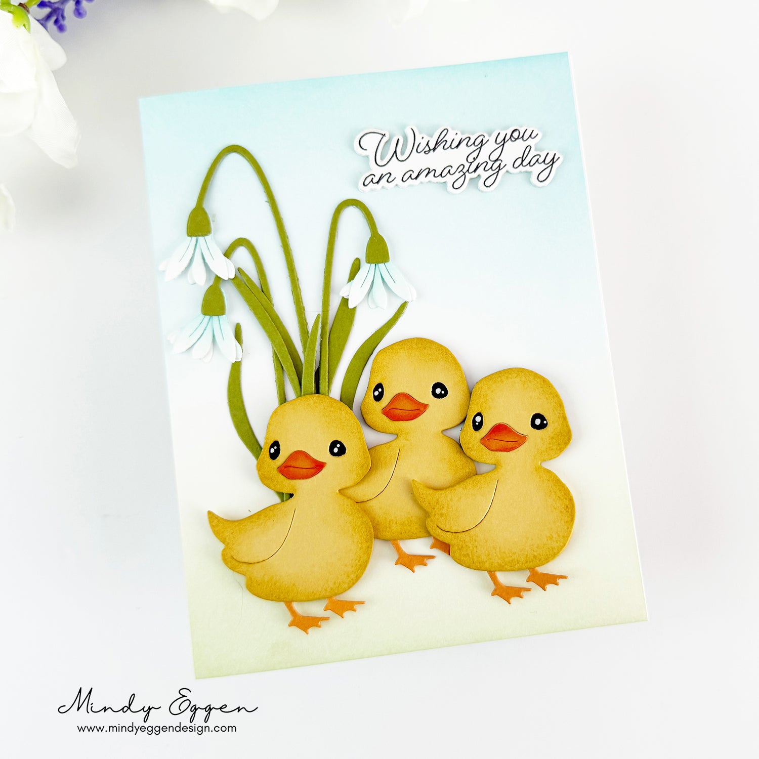 Simon Says Stamp Darling Duckling Wafer Dies s1023 Rain or Shine Birthday Card | color-code:ALT01