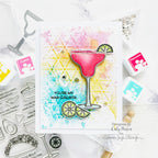 Simon Says Stamp Stencils Dash and Dot 1030st Celebrate Friend Card | color-code:ALT03