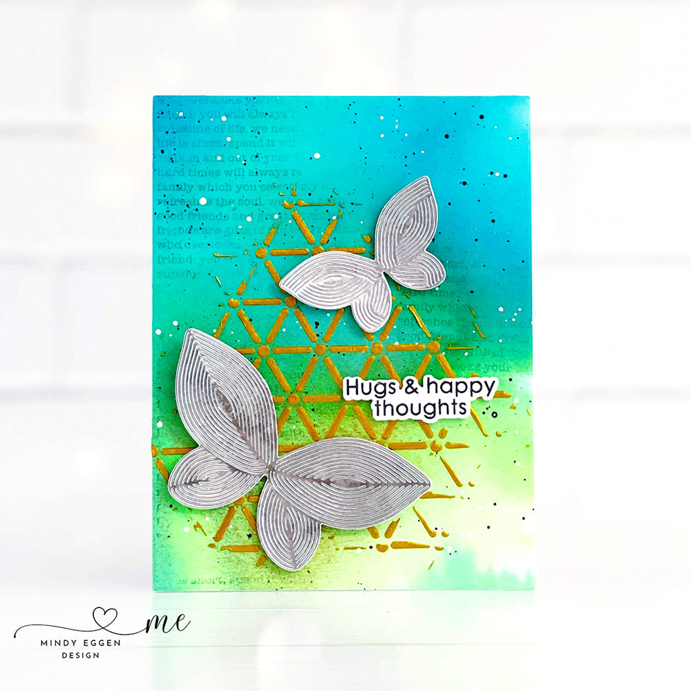 Simon Says Stamp Stencils Dash and Dot 1030st Celebrate Hugs Card | color-code:ALT01