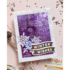 Simon Says Stamp Embossing Folder Dashing Snowflakes sf552 Heart to Heart