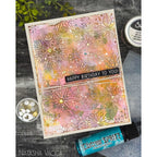 Simon Says Stamp Embossing Folder Dashing Snowflakes sf552 Heart to Heart