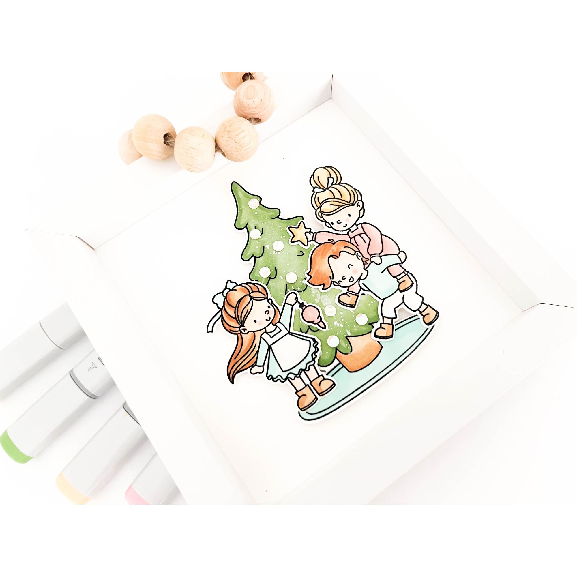 Simon Says Clear Stamps Deck The Halls sss202757c Season Of Wonder Christmas Frame
