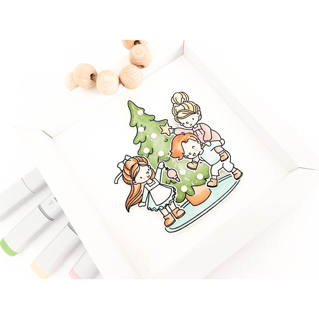 Simon Says Clear Stamps Deck The Halls sss202757c Season Of Wonder Christmas Frame