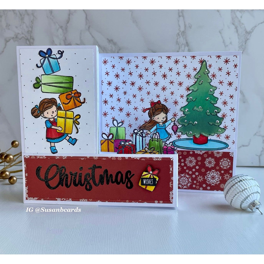 Simon Says Clear Stamps Deck The Halls sss202757c Season Of Wonder Christmas Card