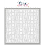 Pretty Pink Posh Deco Leaves Stencil