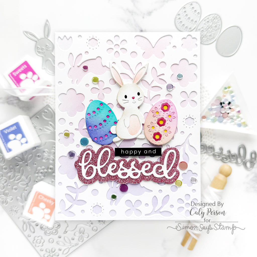Simon Says Stamp Decorated Eggs Wafer Dies s1008 Favorite Things Easter Card | color-code:ALT02