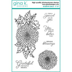 Gina K Designs Decorative Dahlia Clear Stamps as27