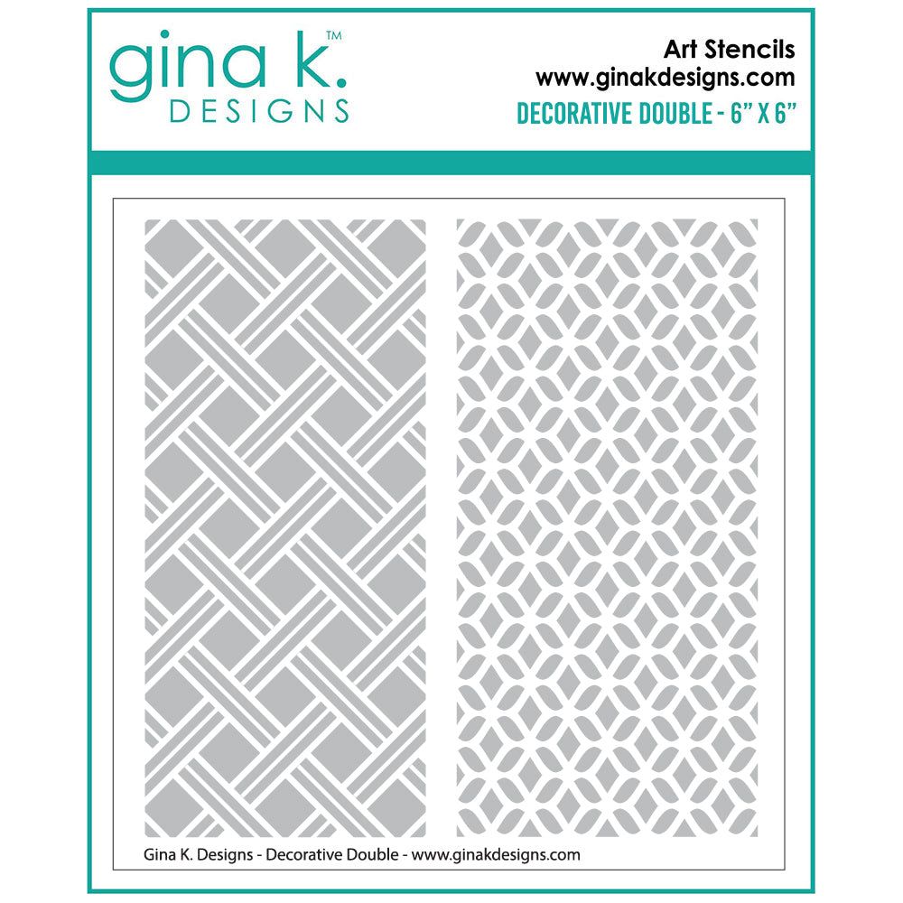Gina K Designs Decorative Double Stencil gkdst60