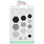 Pretty Pink Posh Decorative Hexagons Clear Stamps