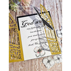 Decorative Gatefold card with religious sentiment and flying eagle
