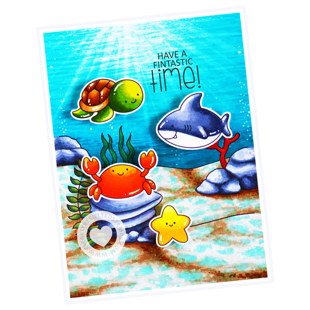 Clearly Besotted UNDER THE SEA Clear Stamps sea life