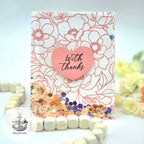 Simon Says Clear Stamps Delicate Blossoms 2230ssc Happy Camper Thanks Card
