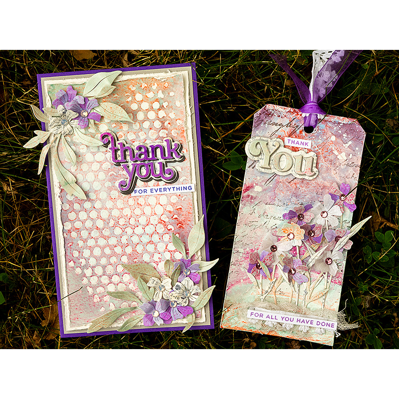 Simon Says Stamp Delicate Wildflowers Wafer Dies s1006 Friend Like You Thank You Card and Tag | color-code:ALT09