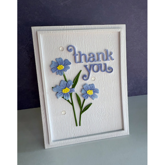 Simon Says Stamp Delicate Wildflowers Wafer Dies s1006 Friend Like You Thank You Card | color-code:ALT10