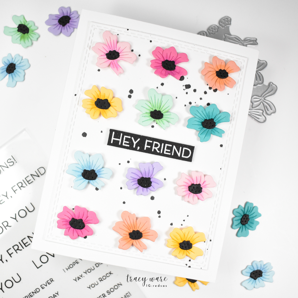 Simon Says Stamp Delicate Wildflowers Wafer Dies s1006 Friend Like You Friend Card | color-code:ALT01