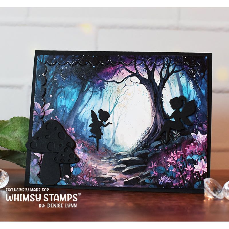 Whimsy Stamps Enchanted Cottage 1 Quick Card Fronts wsqcf-08 fairy