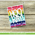 Lawn Fawn Diagonal Stripes Border Dies lf3438 Hooray