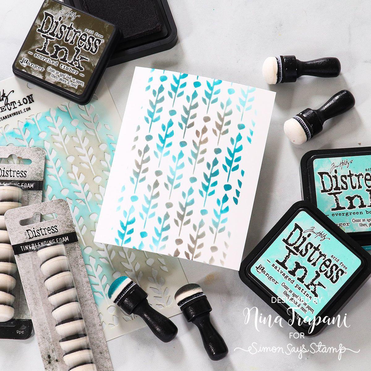 Tim Holtz Distress Tiny Blending Foams 9 Pack Ranger tda85003 Controlled Blending | color-code:ALT02